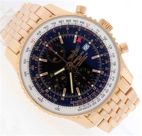 breitling rose gold watch price|Breitling navitimer 18k gold.